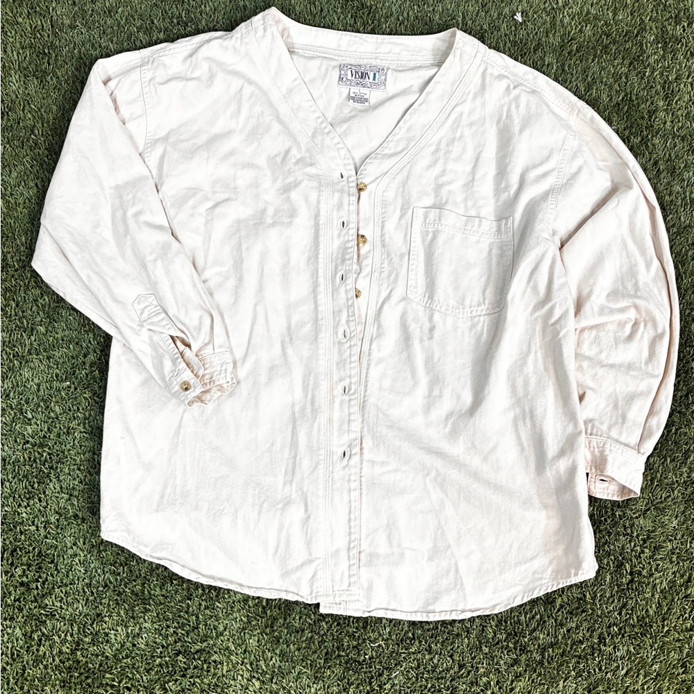 White Button-Up Shirt